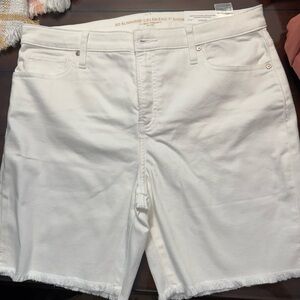 Chicos brand new denim shorts. White.